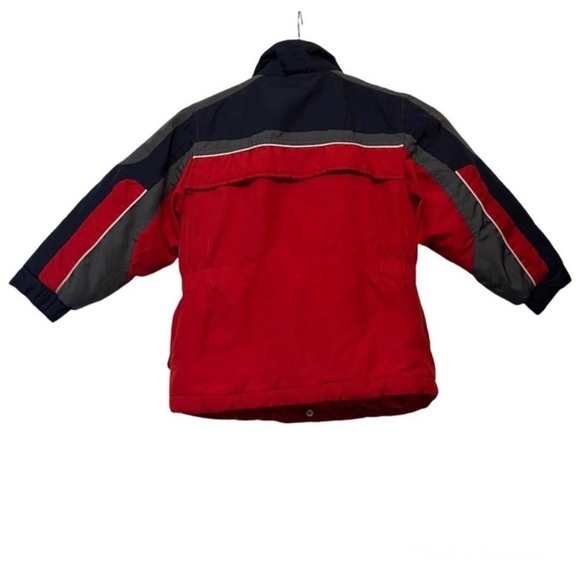 Osh Kosh B’Gosh Vintage Red & Gray Puffer Jacket - Picture 2 of 3